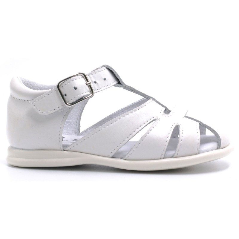Boni Lou II – sandales bébé blanche