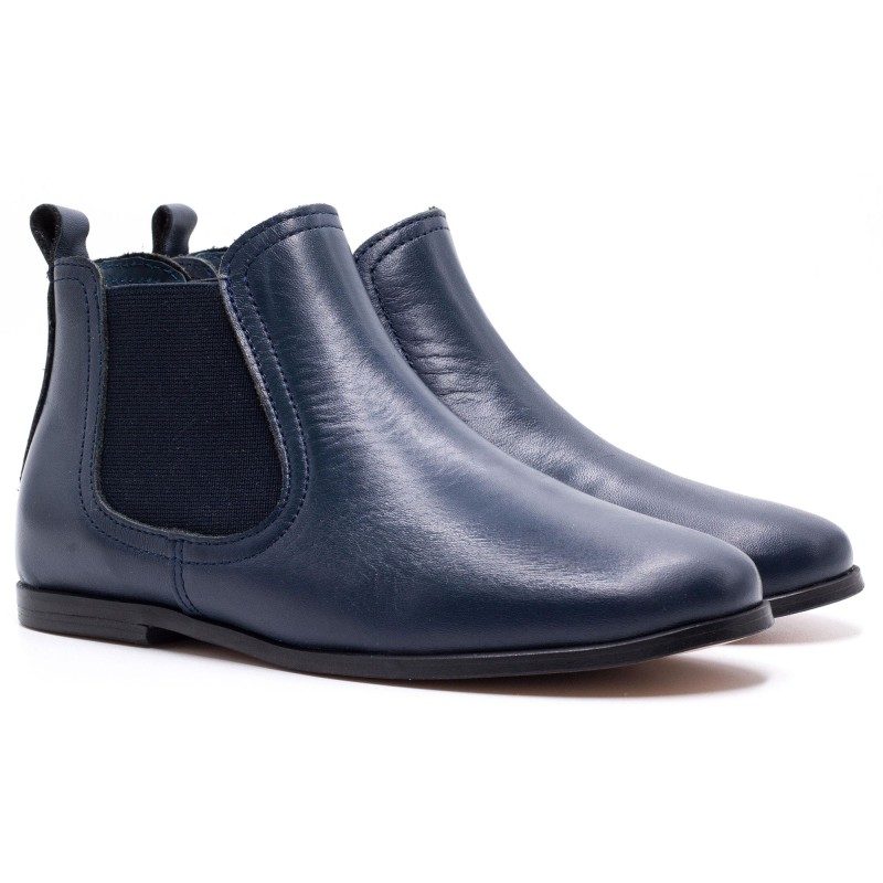 Boni Gildas - blue Leather classics boys or girl boots