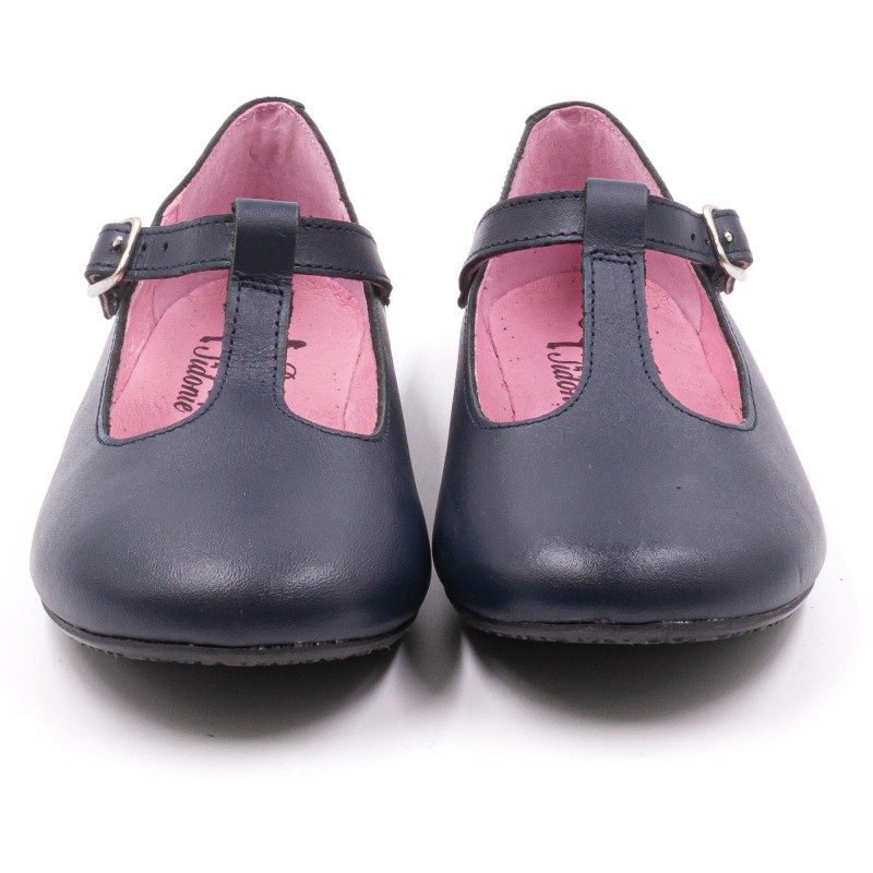 Boni Mélodie II – Chaussures Salomé Fille - bleu marine