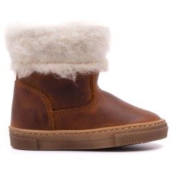copy of Boni Mini-Dolly - Brown Baby Woollen Boots - Brown Leather
