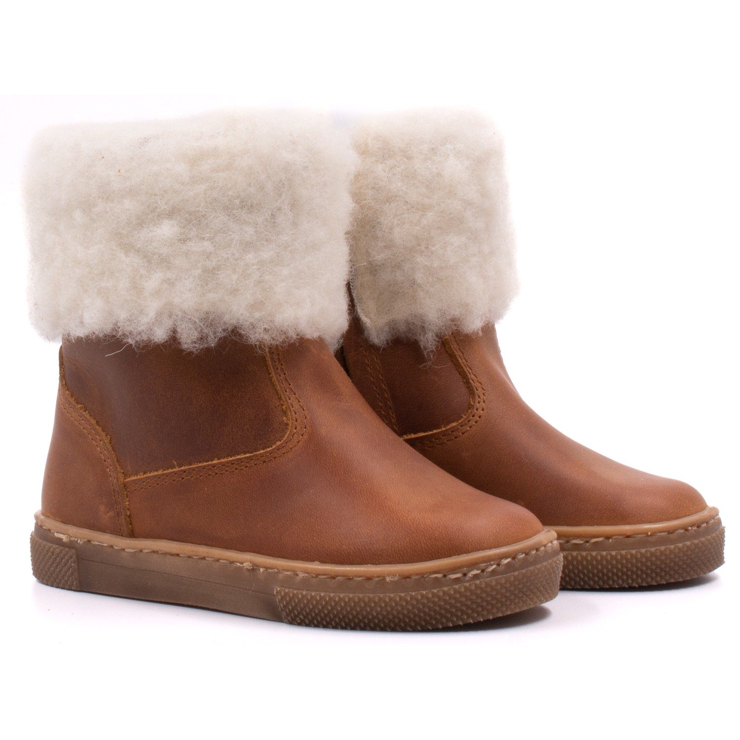 Brown Woollen Boots - Boni Dolly