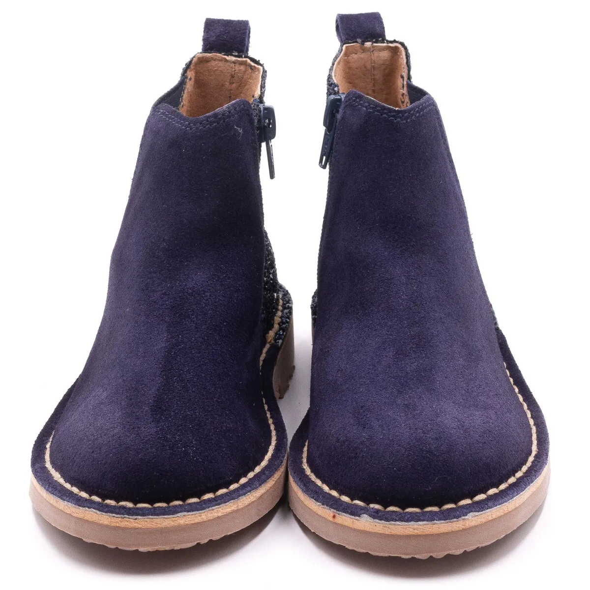 Boni Jade - Bottines Chelsea fille paillette bleu